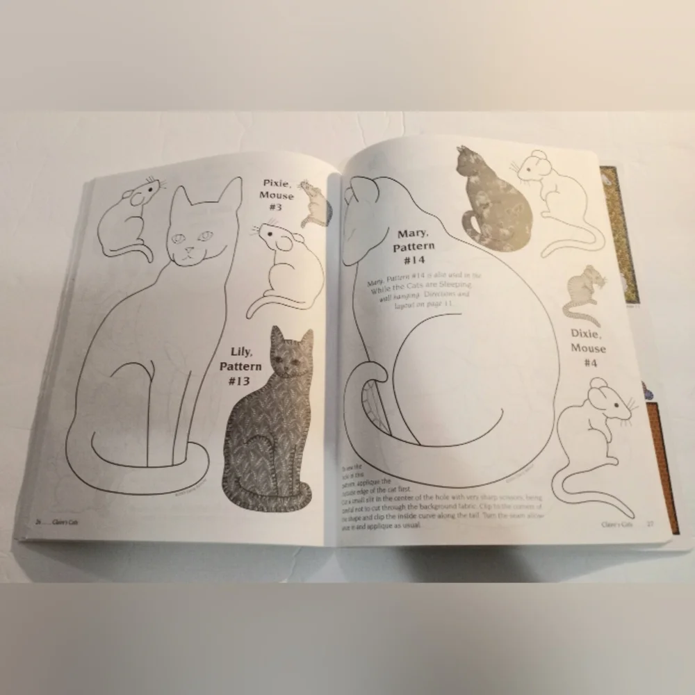 Claire's Cats 35 Quilting Designs Book by Darcy Ashton - Picture 13 of 16